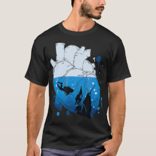 Funny Scuba Diving Gift For Scuba Divers Heart T-Shirt