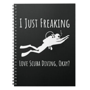 Funny Scuba Diving Gifts For Her Humour Snorkellin Notebook