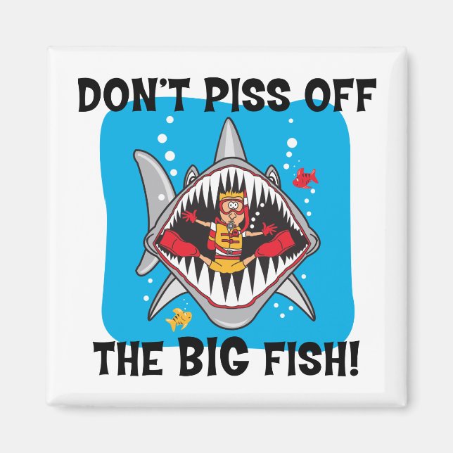 Funny SCUBA Diving Magnet (Front)