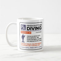 Funny Scuba Diving Mug Prescription Design