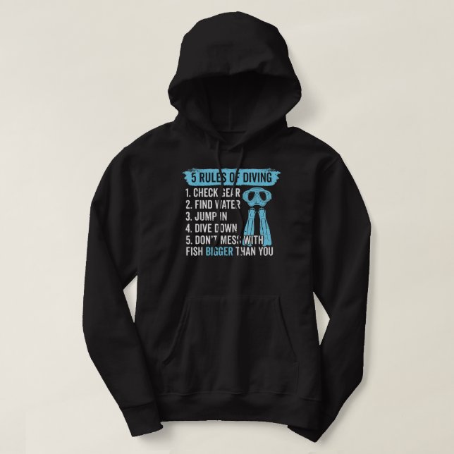 Funny Scuba Diving s Men Women Divers Diving Buddi Hoodie (Design Front)