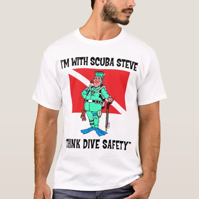 Funny SCUBA Steve T-Shirt (Front)