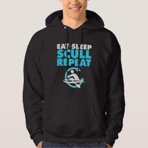 Funny Scull Rowing Gift For Boat Kayak Crew Lover Hoodie