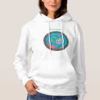 Funny sea creatures underwater cartoon drawing