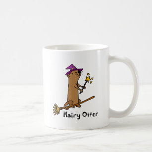 Funny Sea Otter Wizard Cartoon Coffee Mug