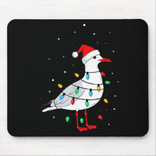 Funny Seagull Bird Christmas Animal Lover Mouse Mat