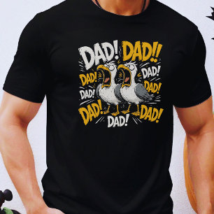Funny Seagull Dad Father’s Day Bird Humour T-Shirt