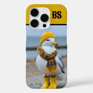 Funny Seagull in Rain Boots – Beach Humor iPhone 16 Pro Case