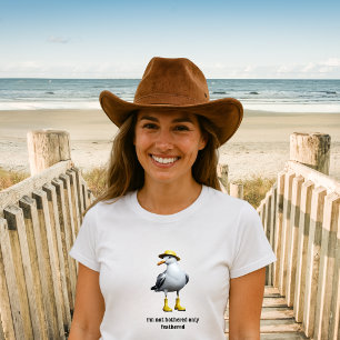 Funny Seagull in Rain Boots – Beach Humour Tri-Blend Shirt