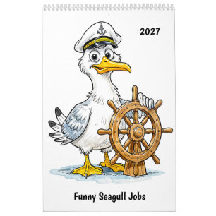 Funny Seagull Jobs Calendar