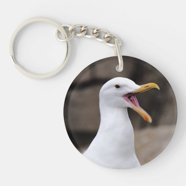 FUNNY Seagull Key Ring (Front)