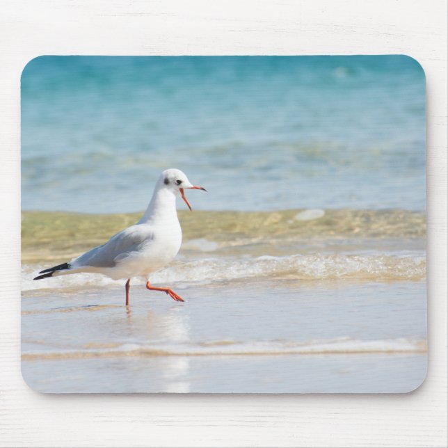 Funny seagull mouse mat (Front)