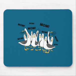 Funny seagull mum mum ocean life mother's day bird mouse mat