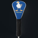 Funny seagull with French fries cartoon Golf Head Cover<br><div class="desc">Seagulls! they love French fries (or chips as we call them in Australia). Chips and seagulls  are a part of the summer seaside landscape and almost part of folklore in some parts of the world. Lots of fun and humour.</div>