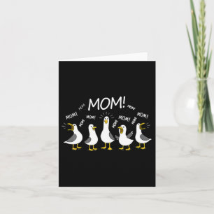 Funny Seagulls Mama Mothers Day Humour Mum Mum Card