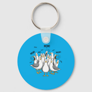 Funny Seagulls Mama Mothers Day Humour Mum Mum Key Ring