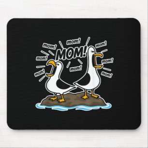 Funny Seagulls Mum Life Chaos Mouse Mat