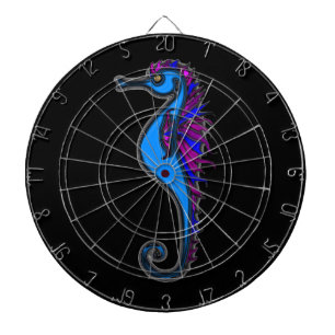 Funny seahorse dartboard