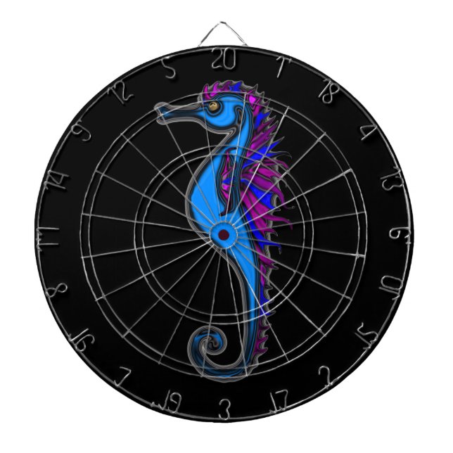 Funny seahorse dartboard (Front)