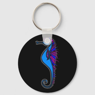 Funny seahorse key ring