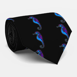 Funny seahorse tie