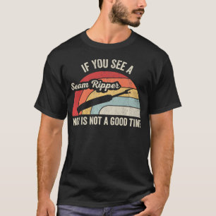 Funny Seam Ripper Sewing Quilting Retro T-Shirt