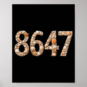 Funny Seashells Sea Shells Summer Beach 3 Poster