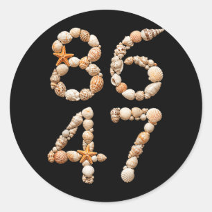 Funny Seashells Sea Shells Summer Beach Classic Round Sticker