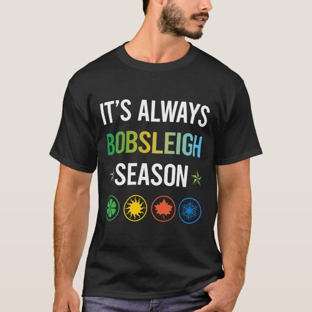 Funny Season Bobsleigh Bobsled T-Shirt (Front)
