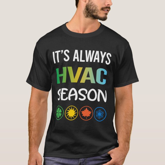 Funny Season HVAC T-Shirt (Front)