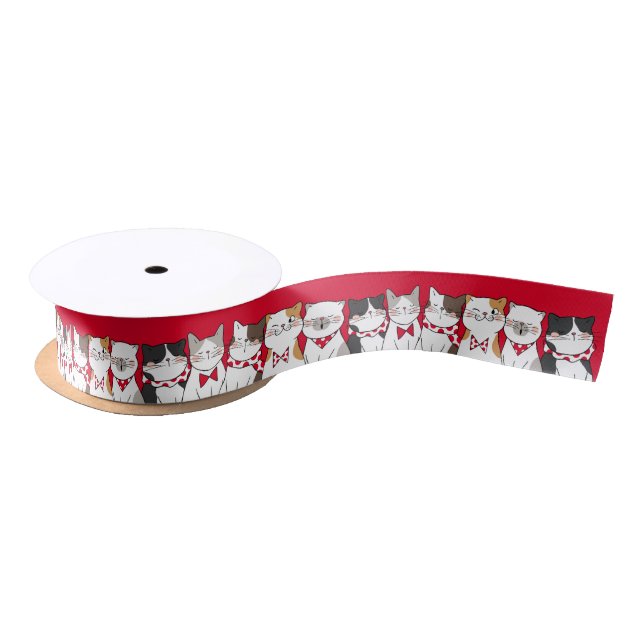 Funny Season To Be Merry Holiday Celebration Satin Ribbon (Spool)