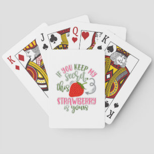 Funny Secret Santa Design Idea Playing Cards