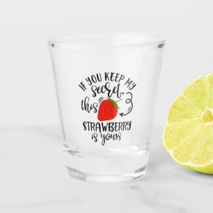 Funny Secret Santa Design Idea Shot Glass