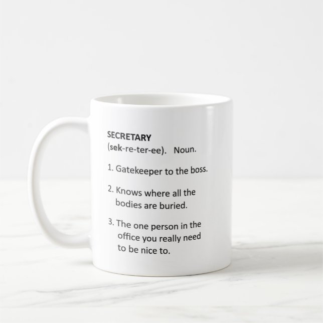 Funny Secretary Mug (Left)