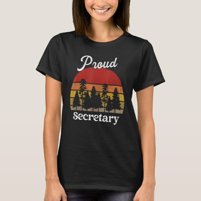 Funny Secretary Shirts Job Title Professions (Front)
