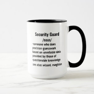 Funny Security Guard Definition gifts Mug