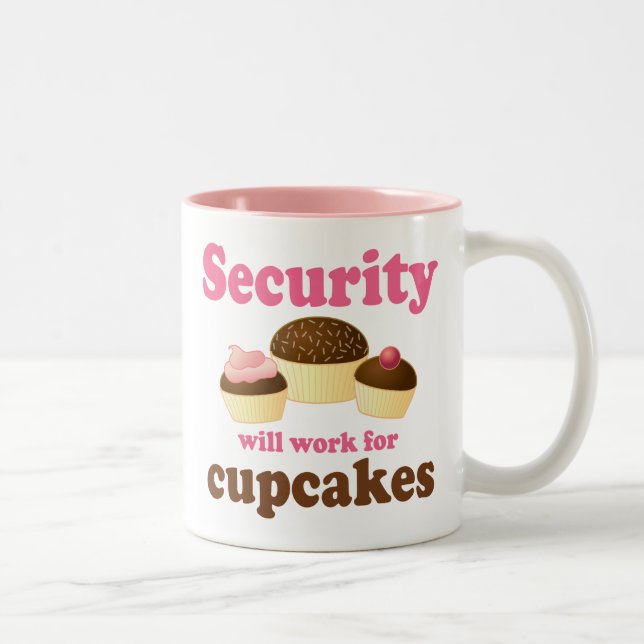 Funny Security Two-Tone Coffee Mug (Right)