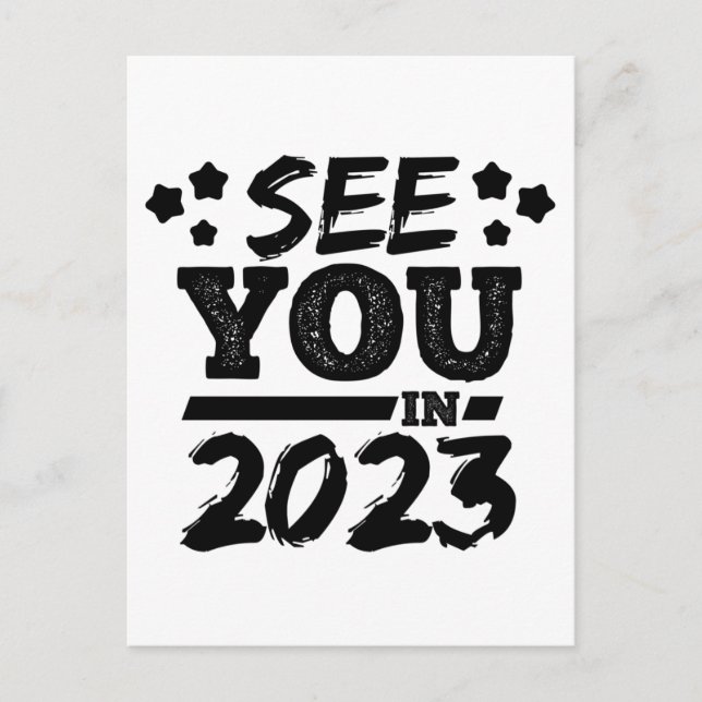funny See you in 2023 Postcard (Front)