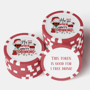 funny sees you drinking free drink party poker chips