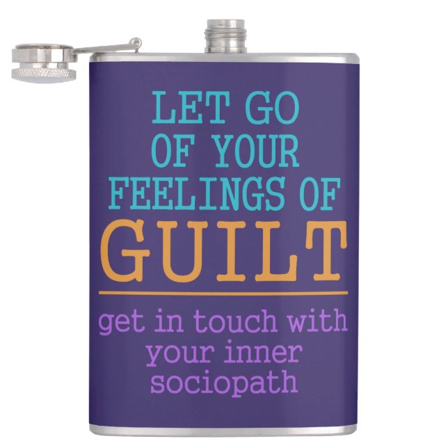 Funny Self-Knowledge custom name flask (Opened)