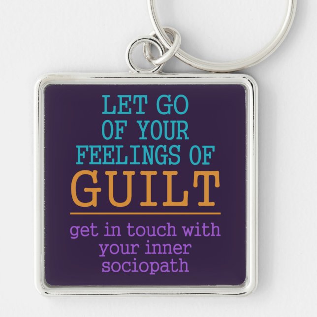 Funny Self-Knowledge key chain (Front)