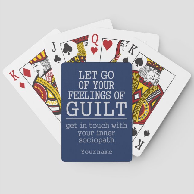 Funny Self-Knowledge playing cards (Back)