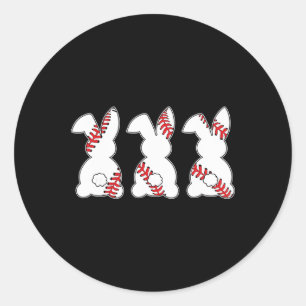 Funny Sell Sports Easter Bunny Rabbits Easter Day Classic Round Sticker