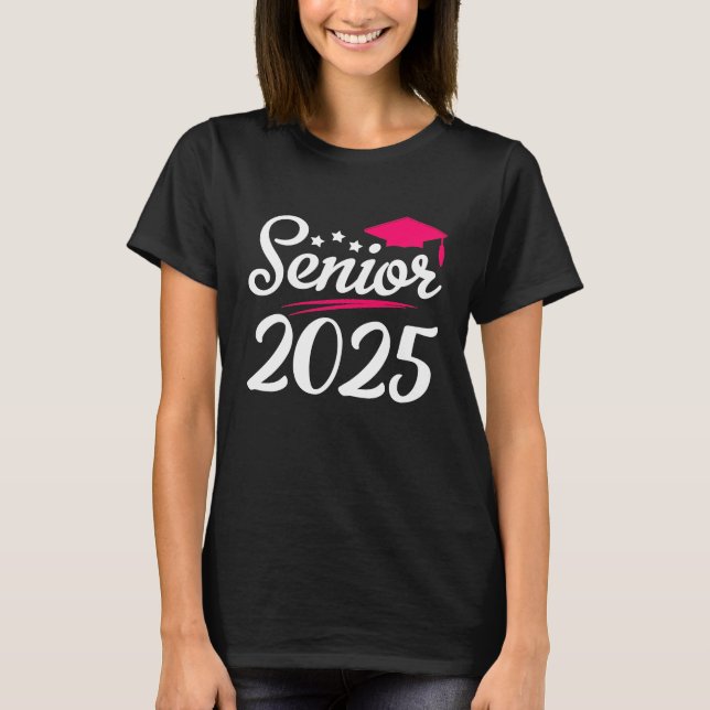Funny Senior 2025 Graduation Class of 2025 Girls T T-Shirt (Front)