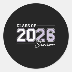Funny Senior 2026 Cl Of 2026 Seniors Ck To School  Classic Round Sticker