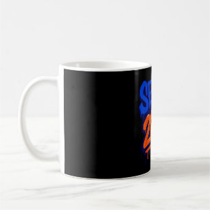 Funny Senior 2026 Orange And Blue Graduation Drip Coffee Mug