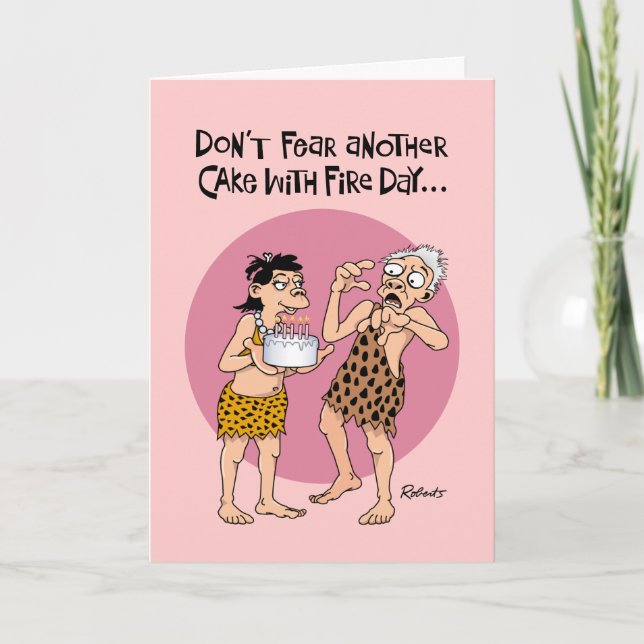Funny Senior Birthday Card (Front)