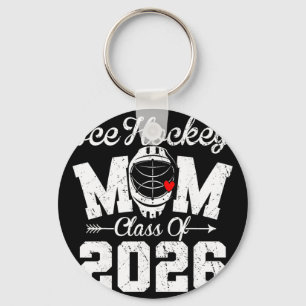 Funny Senior Ice Hockey Mum Cl Of 2026 Graduation Key Ring