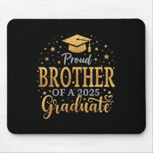 Funny Senior Proud Brother Of A Cl Of 2025 Graduat Mouse Mat