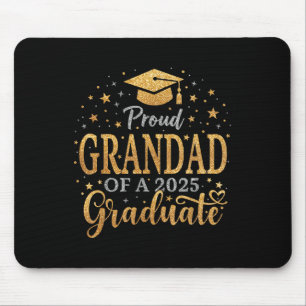Funny Senior Proud Grandad Of A Cl Of 2025 Graduat Mouse Mat